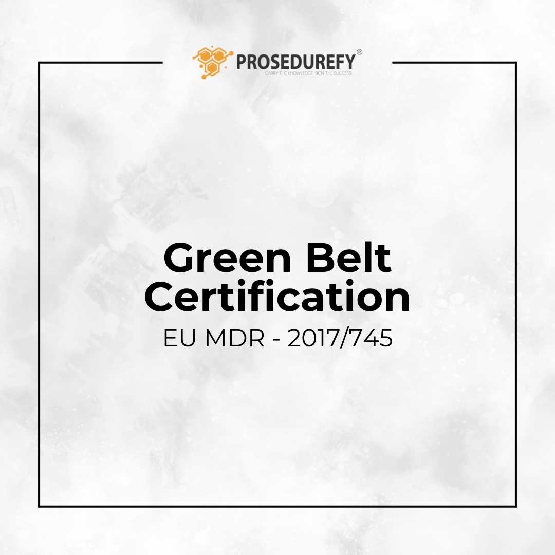 Green Belt Certificate Sessions