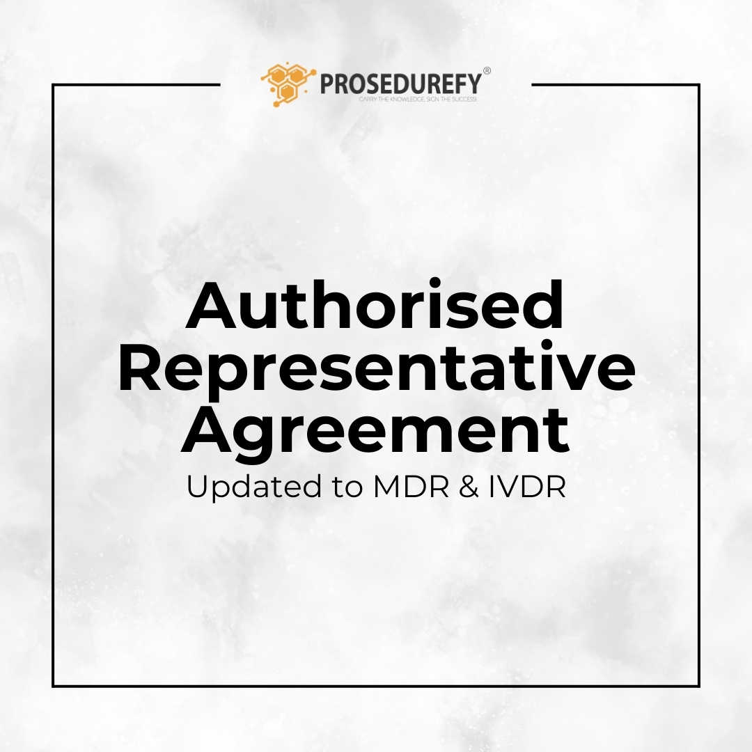 Agreement – EU Authorized Representative Template Agreement (MDR & IVDR)
