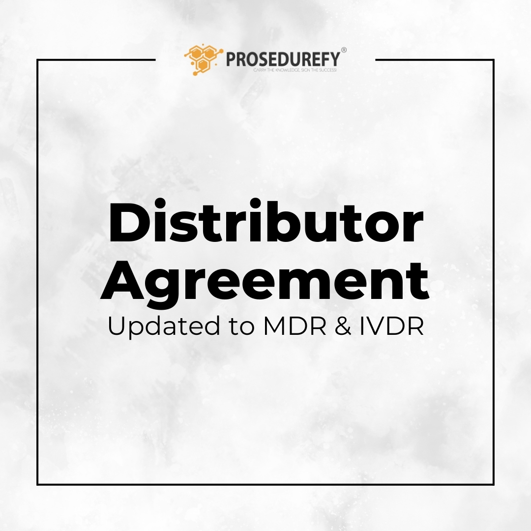Agreement – Distributor Template Agreement (MDR & IVDR)